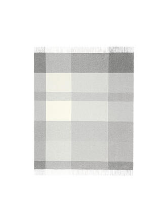 BIEDERLACK | Tagesdecke - Plaid 130x170cm PLEASANT Grey | hellgrau