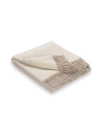 BIEDERLACK | Tagesdecke - Plaid 130x170cm URBAN Beige | hellgrau
