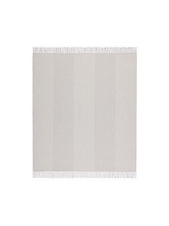 BIEDERLACK | Tagesdecke - Plaid 130x170cm URBAN Silver | beige