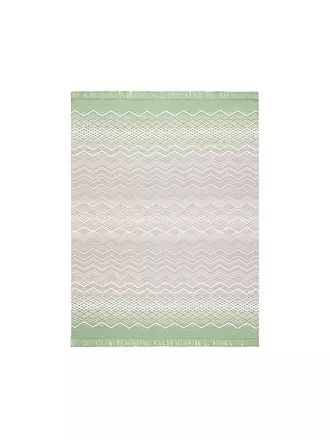 BIEDERLACK | Velourdecke 150x200cm Green Mood Refresh | hellgrün