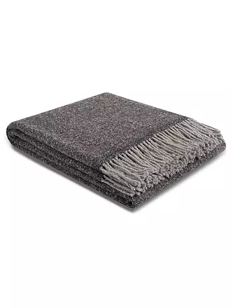 BIEDERLACK | Wohndecke - Plaid SOULFUL CRAFTED 140x190cm Anthrazit | beere