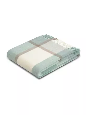 BIEDERLACK | Wohndecke Plaid MODERN CLASSIC 130x170cm Bergamo Green | rosa