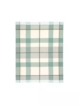 BIEDERLACK | Wohndecke Plaid MODERN CLASSIC 130x170cm Bergamo Green | hellgrün