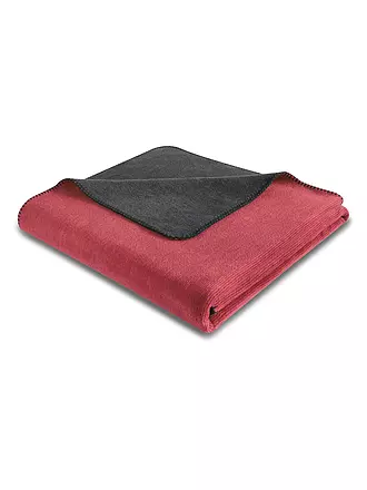 BIEDERLACK | Wohndecke SOULFUL CRAFTED 150x200cm Plum-Schiefer | beere