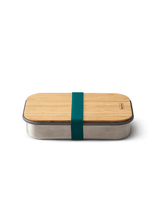 BLACK+BLUM | Frischhaltedose - Sandwichbox Edelstahl/Bambus 22x15cm Ozean | olive