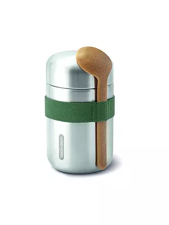 BLACK+BLUM | Thermosbehälter - Food Flask 400ml Olive/Edelstahl | blau