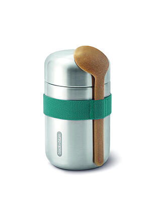 BLACK+BLUM | Thermosbehälter - Food Flask 400ml Ozean/Edelstahl | olive