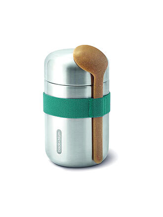 BLACK+BLUM | Thermosbehälter - Food Flask 400ml Ozean/Edelstahl | olive