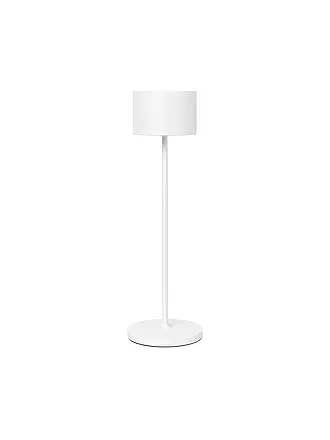 BLOMUS | Mobile LED Stehleuchte FAROL 33,5cm Warm Grey | weiss