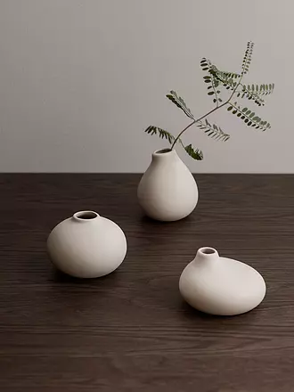 BLOMUS | Set Keramik Vasen NONA 3-teilig White | weiss
