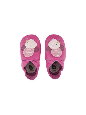 BOBUX | Baby Krabbel- und Hausschuhe SCHMETTERLING | pink
