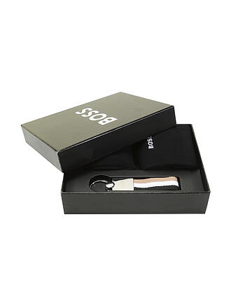 BOSS | Geschenksbox - Socken Schlüsselanhänger Black | schwarz