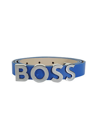 BOSS | Ledergürtel | blau