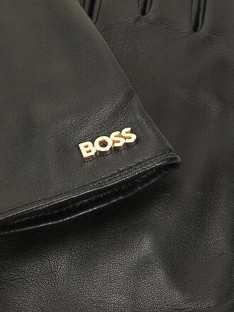 BOSS | Lederhandschuhe GUEEN | schwarz