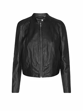 BOSS | Lederjacke C_SALESTE | schwarz