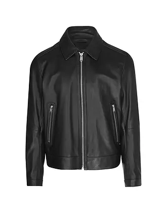 BOSS | Lederjacke H-MAPSON4 | schwarz