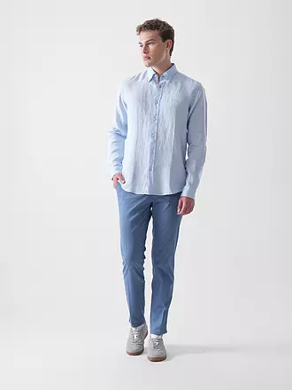 BOSS | Leinenhemd Slim Fit H-ROAN | dunkelblau