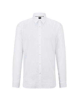 BOSS | Leinenhemd Slim Fit | hellblau