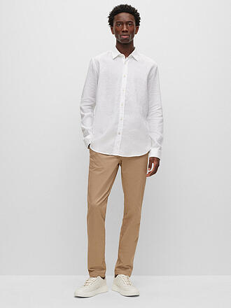 BOSS | Leinenhemd Slim Fit | hellblau