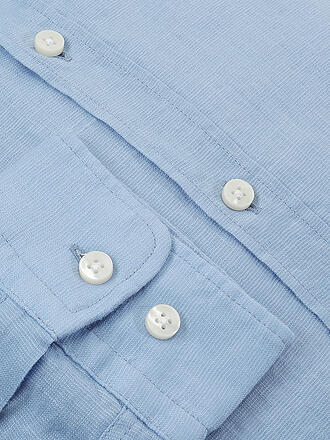 BOSS | Leinenhemd Slim Fit | blau