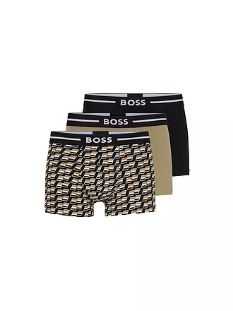 BOSS | Pants 3-er Pkg. schwarz olive gemustert | 