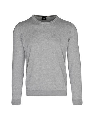 BOSS | Pullover Slim Fit LENO-P | grau