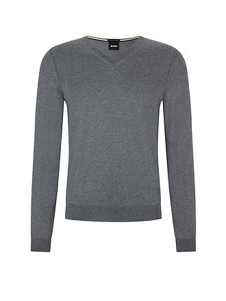 BOSS | Pullover Slim Fit MELBA | grau
