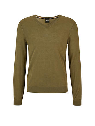 BOSS | Pullover Slim Fit MELBA | grün