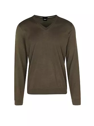 BOSS | Pullover Slim Fit MELBA | grün