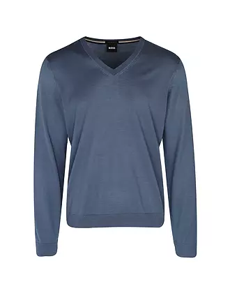 BOSS | Pullover Slim Fit MELBA | blau