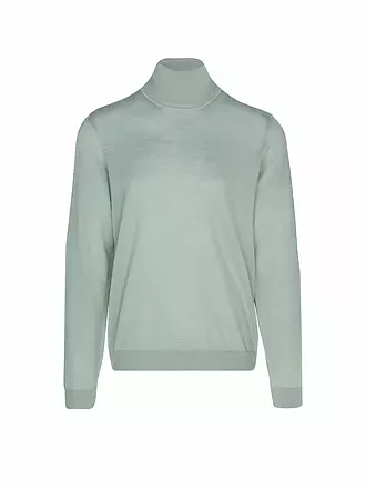 BOSS | Rollkragenpullover Slim Fit MUSSO | hellgrün