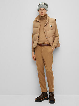 BOSS | Rollkragenpullover Slim Fit MUSSO | rot