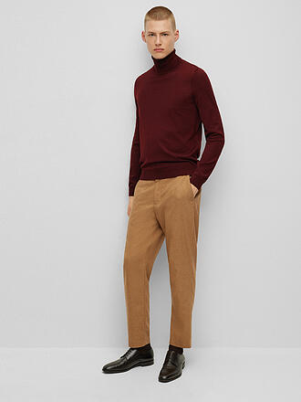 BOSS | Rollkragenpullover Slim Fit MUSSO | grün
