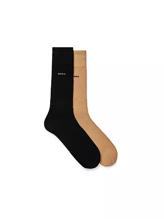 BOSS | Socken 2-er Pkg. black | beige