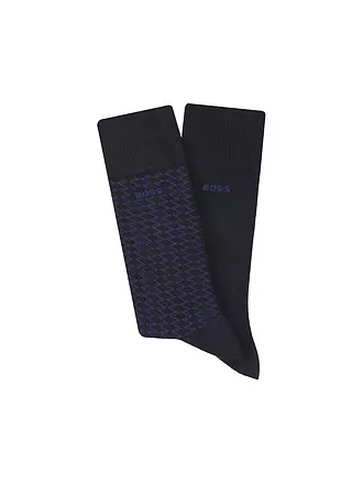 BOSS | Socken 2er Pkg black | dunkelblau