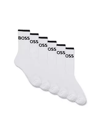 BOSS | Socken 6er Pkg. white | schwarz