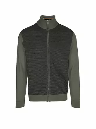 BOSS | Strickjacke LADRIANO | grün