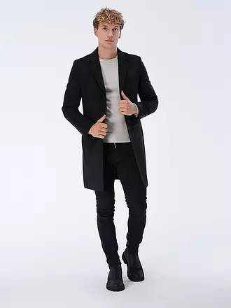 BOSS | Wollmantel | schwarz