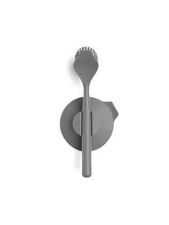 BRABANTIA | Spülbürste mit Saugnapfhalterung Dark Grey | grau
