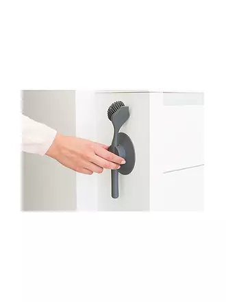 BRABANTIA | Spülbürste mit Saugnapfhalterung Dark Grey | grau