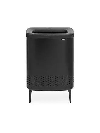 BRABANTIA | Wäschebox Bo 2x45l Schwarz | weiss