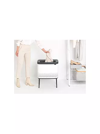 BRABANTIA | Wäschebox Bo 60l Weiss | schwarz