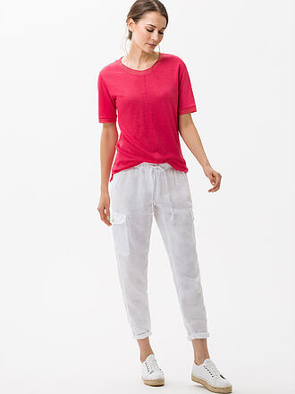 BRAX | Leinen T-Shirt CATHY | orange