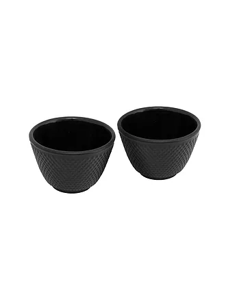 BREDEMEIJER | Guss Teebecher XILIN 2er Set  Camel | schwarz