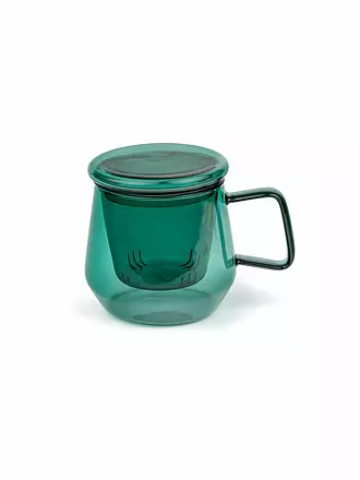 BREDEMEIJER | Teekanne TEA FOR ONE LIVORNO 0,35l Glas Jadegreen | schwarz