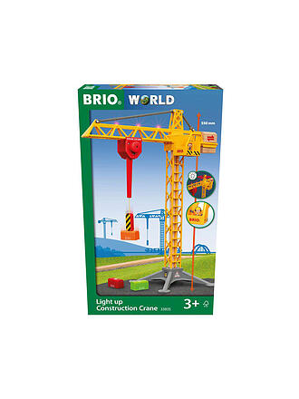 BRIO | Großer Baukran mit Licht | keine Farbe