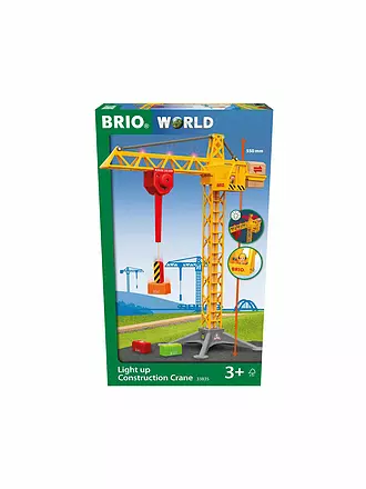 BRIO | Großer Baukran mit Licht | keine Farbe
