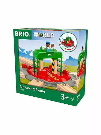 BRIO | Lok-Drehscheibe mit Kontrollbrücke 33476 | keine Farbe