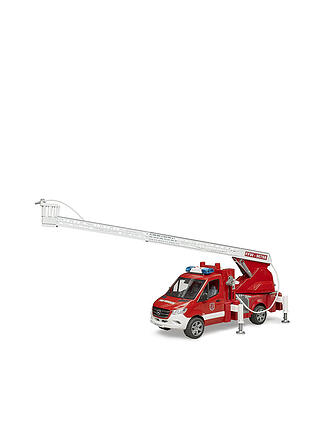 BRUDER | MB Sprinter Feuerwehr mit Drehleiter, Pumpe und Light & Sound Modul | keine Farbe
