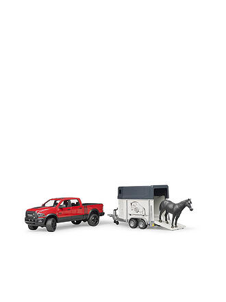 BRUDER | RAM 2500 Power Wagon mit Pferdeanhänger und Pferd | keine Farbe